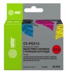 CS-PG512 Картридж струйный Cactus CS-PG512 черный (14мл)