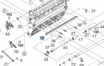 2BL07950 З/ч KYOCERA Очиститель вала регистрации, пластина, пластик 2BL07950