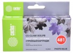 CS-CLI481XXLPB Картридж струйный Cactus фото голубой (12мл) для Canon Pixma TS8140/TS9140