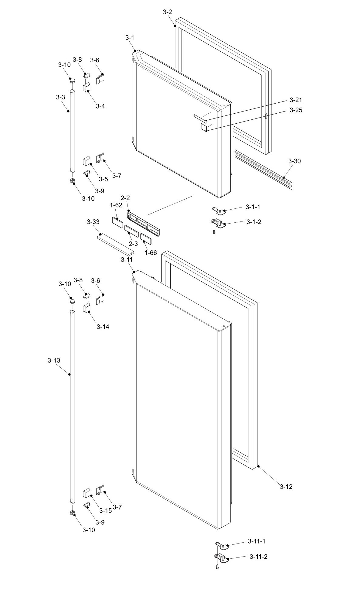 SHARP SJ-GC700V-BK/SL Запчасти для холодильника